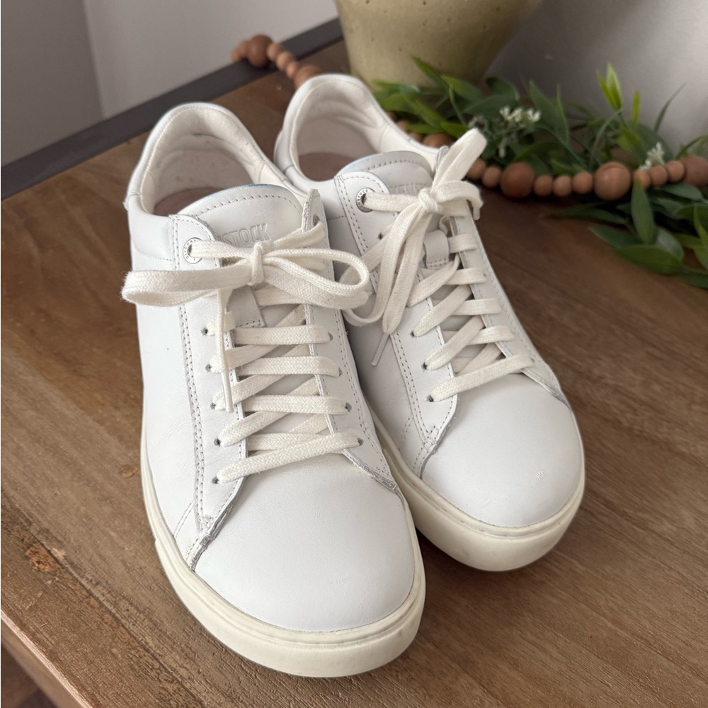 Birkenstock Bend Low White Leather Sneakers